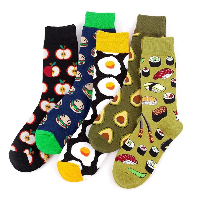 Street Fashion For Boy - 5 Pairs Cotton Fashion Personality Unisex