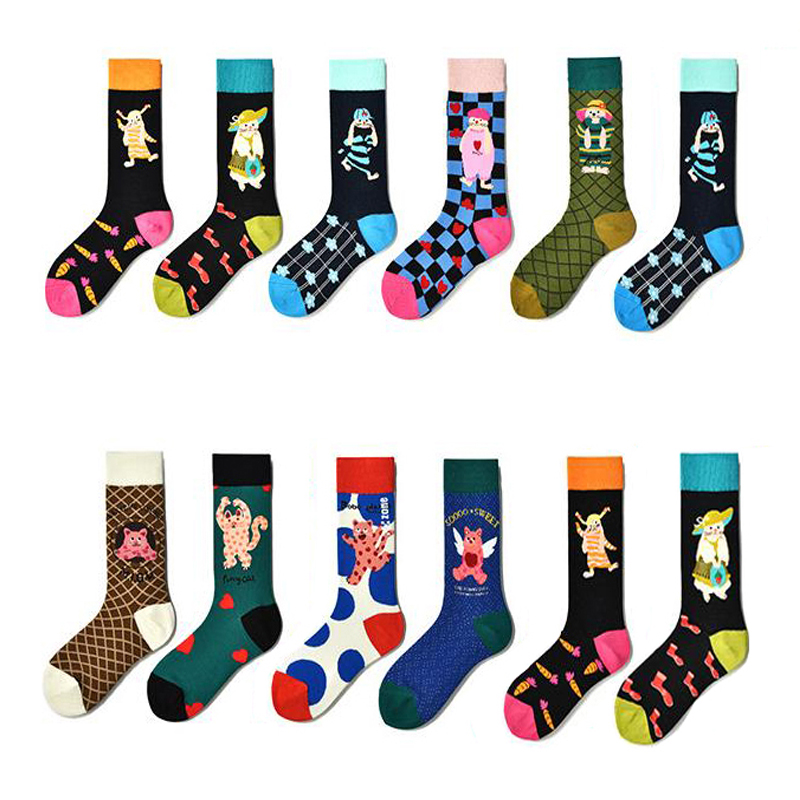 Fashion Street Cat - Women's Fashion Socks Cute Colorful Trend