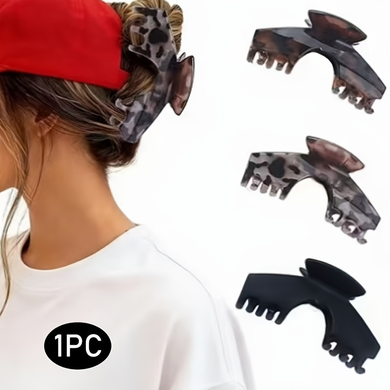 Baseball Cap Fitted - 1Pc Leopard Print Low Bun Hair