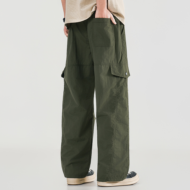 Cargo Pant Wide - Summer Men's Workwear Wide Leg Pants
