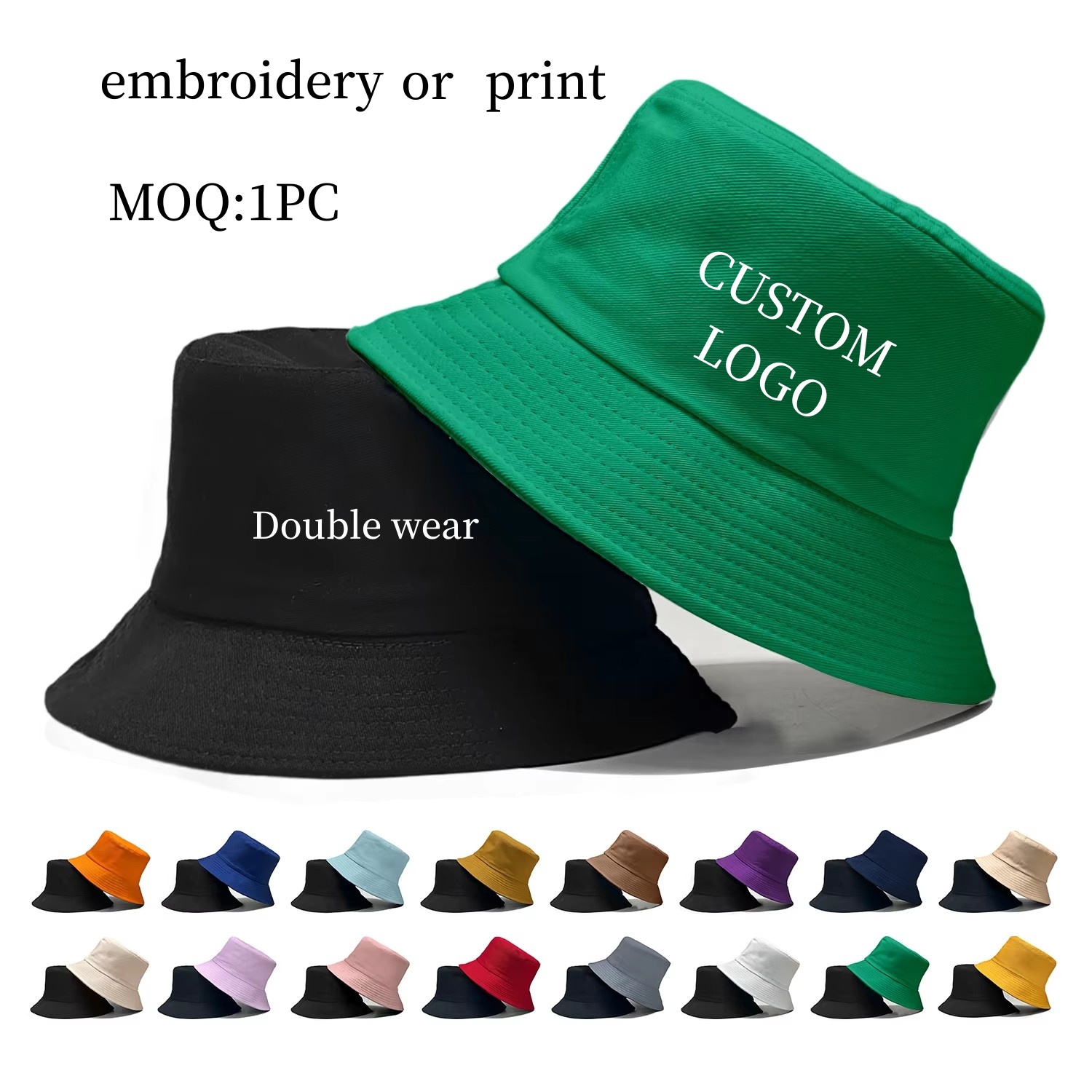 Baseball Cap Fitted - Custom Logo Double Side Fisherman Cap
