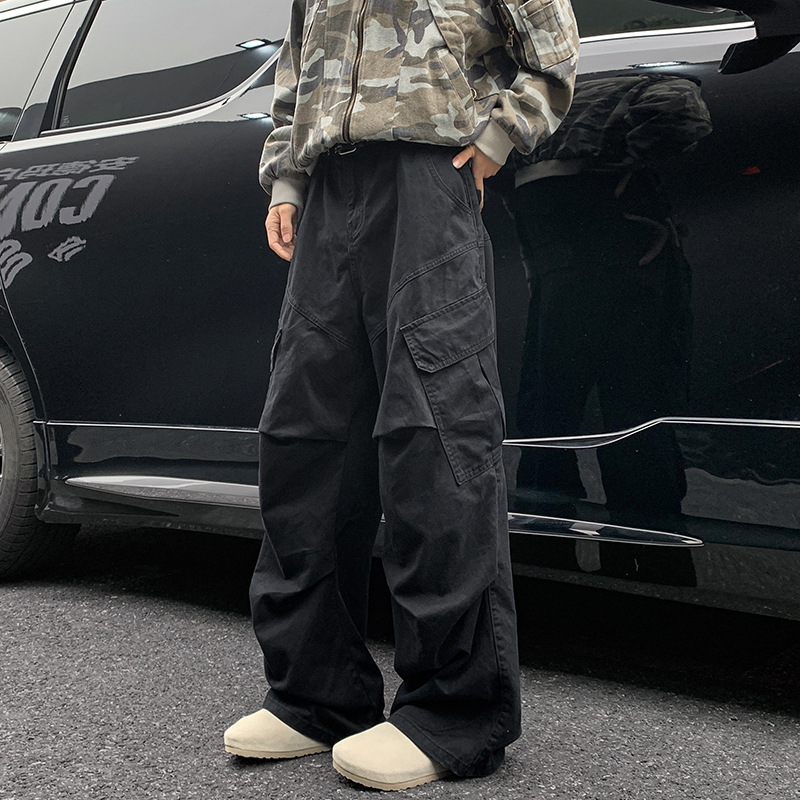 Cargo Pant Wide - American Style Casual Pants Cargo Trousers
