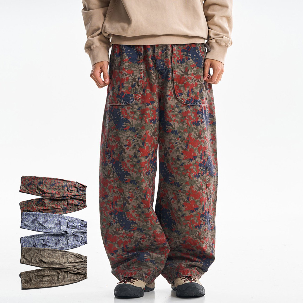 Cargo Pant Wide - High Quality Print Cotton Cargo Pants