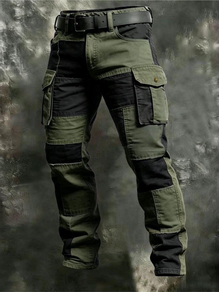 Cotton Men Cargo Pants Khaki C - огляд і ціна Cargo Pant Wide