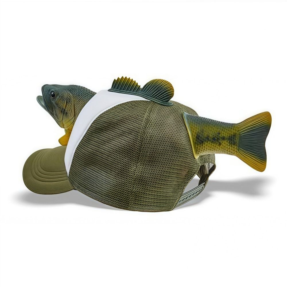 Funny 3D Fish Animal Trucker H - огляд і ціна Baseball Cap Fitted