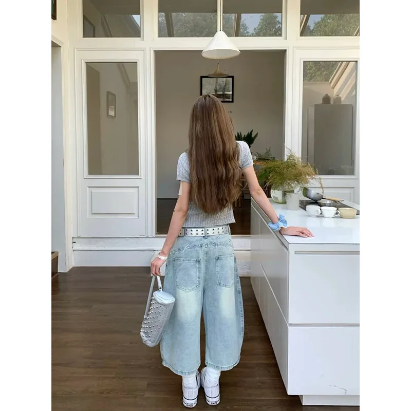 Women Knee Length Cargo Jeans  - огляд і ціна Cargo Pant Wide