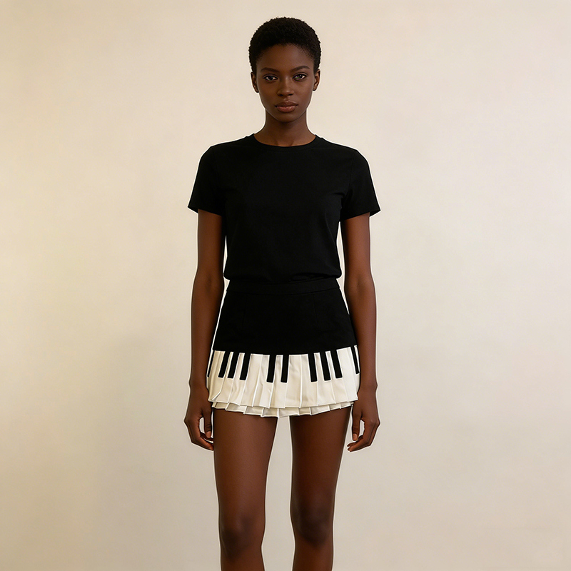 Summer Women Piano Designer Fa - огляд і ціна Street Fashion Korean Girl