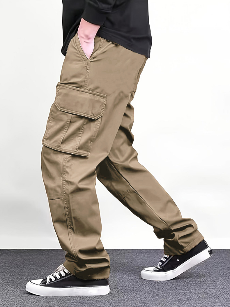 Men Black Multi Pocket Cargo P - огляд і ціна Cargo Pant Wide