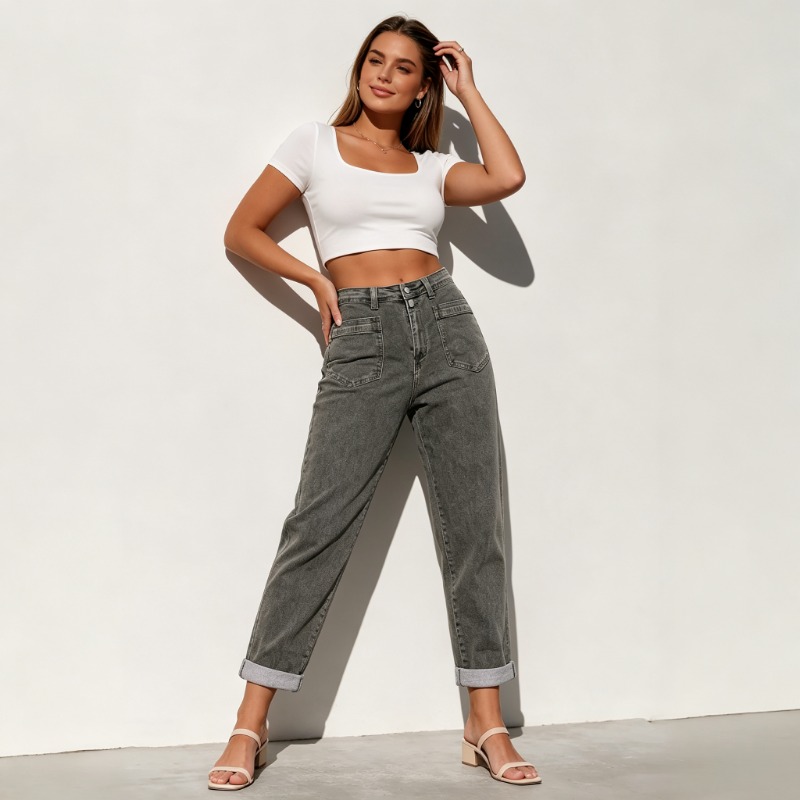 Women Plus Size American High  - огляд і ціна Street Fashion Jeans Women