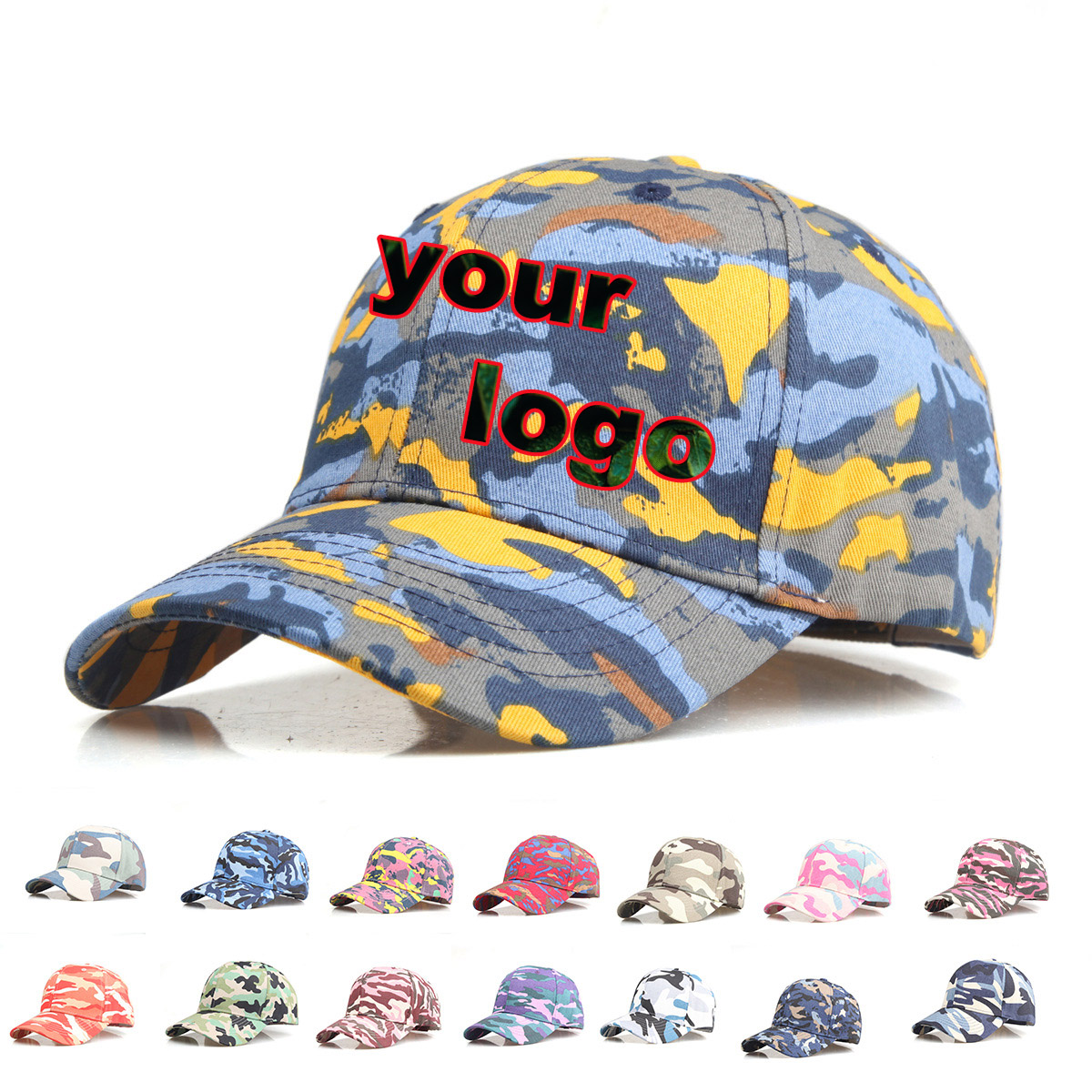 Custom Logo Camouflage Basebal - огляд і ціна Baseball Cap Fitted