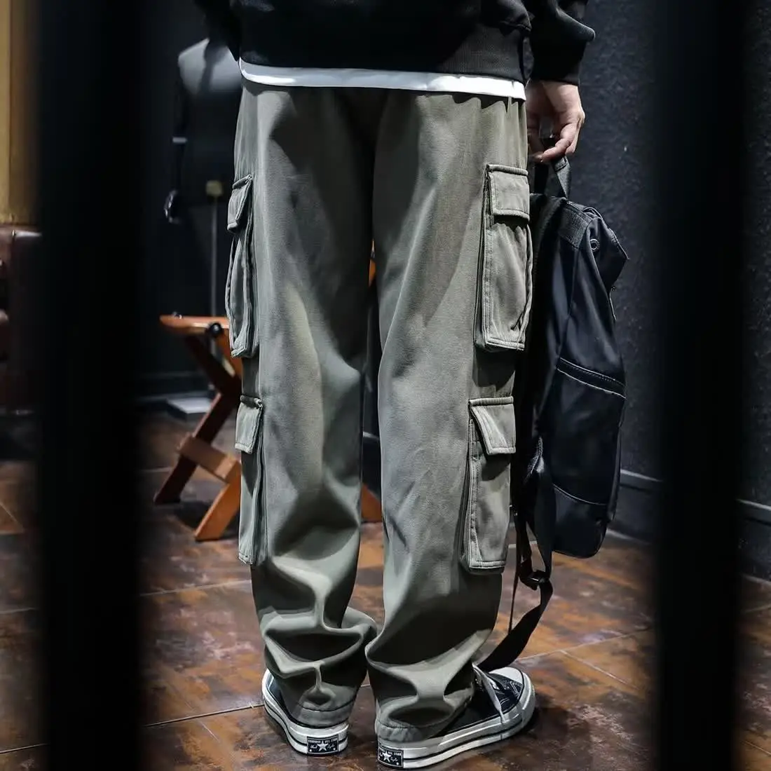 Wide Multi Pocket Trousers Man - огляд і ціна Cargo Pant Wide