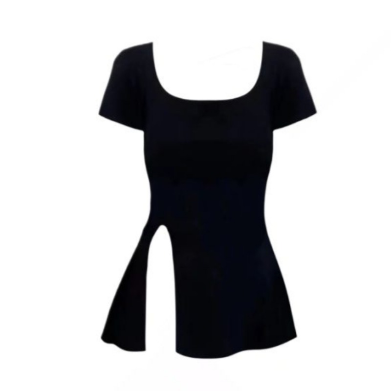 Summer T-shirts for Women Slit - огляд і ціна Street Fashion Korean Girl