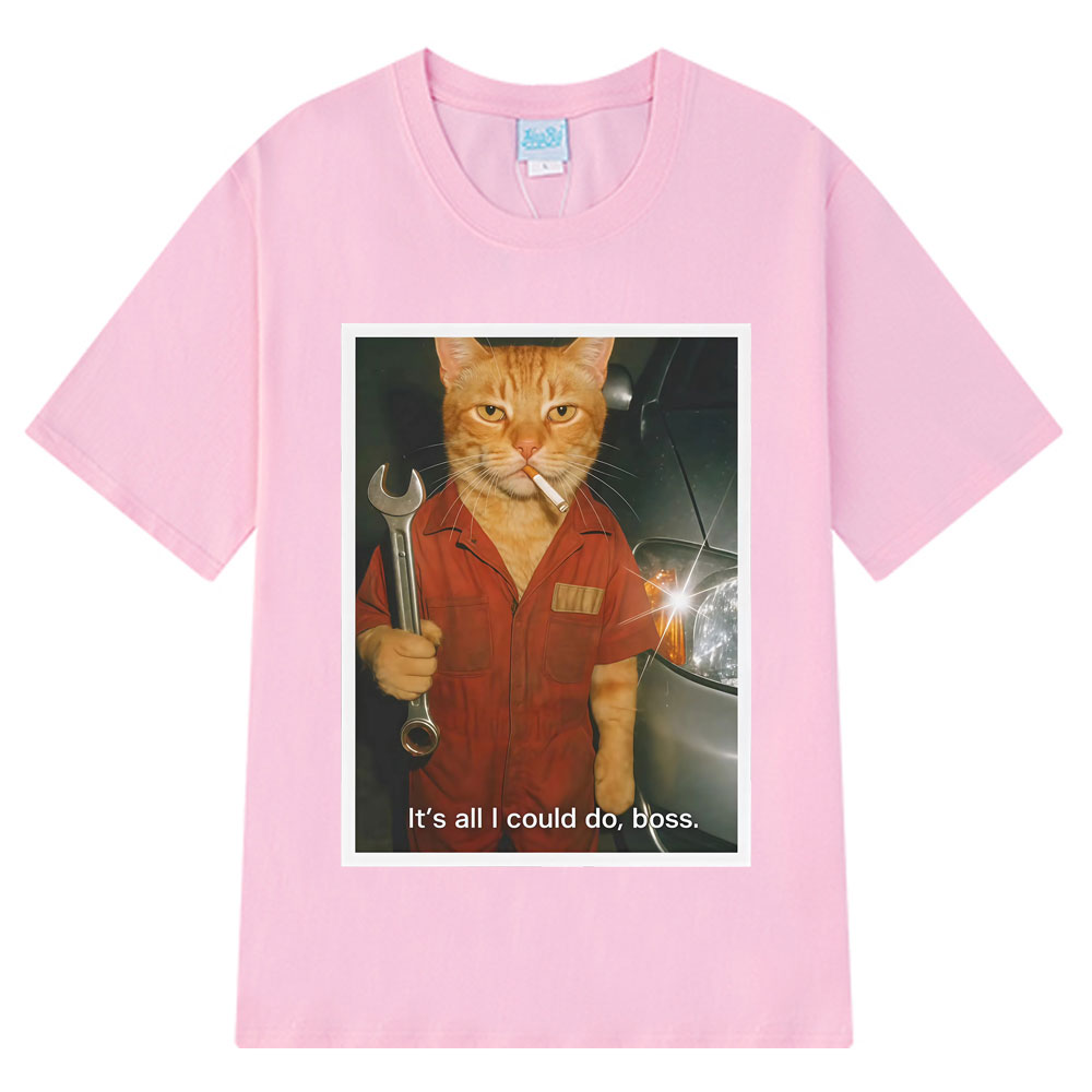 Funny Cat Mechanical Fans T-sh - огляд і ціна Fashion Street Cat