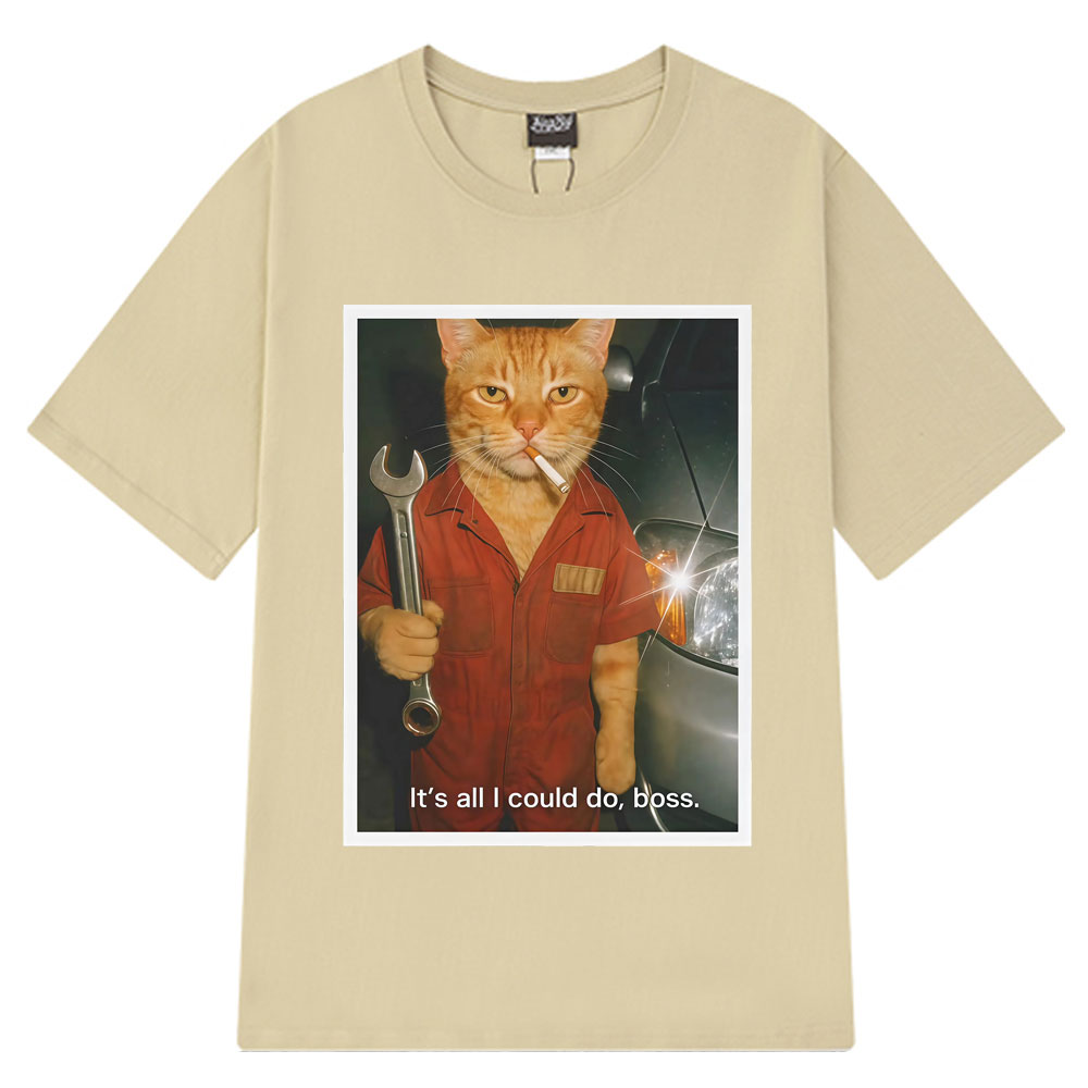 Funny Cat Mechanical Fans T-sh - огляд і ціна Fashion Street Cat