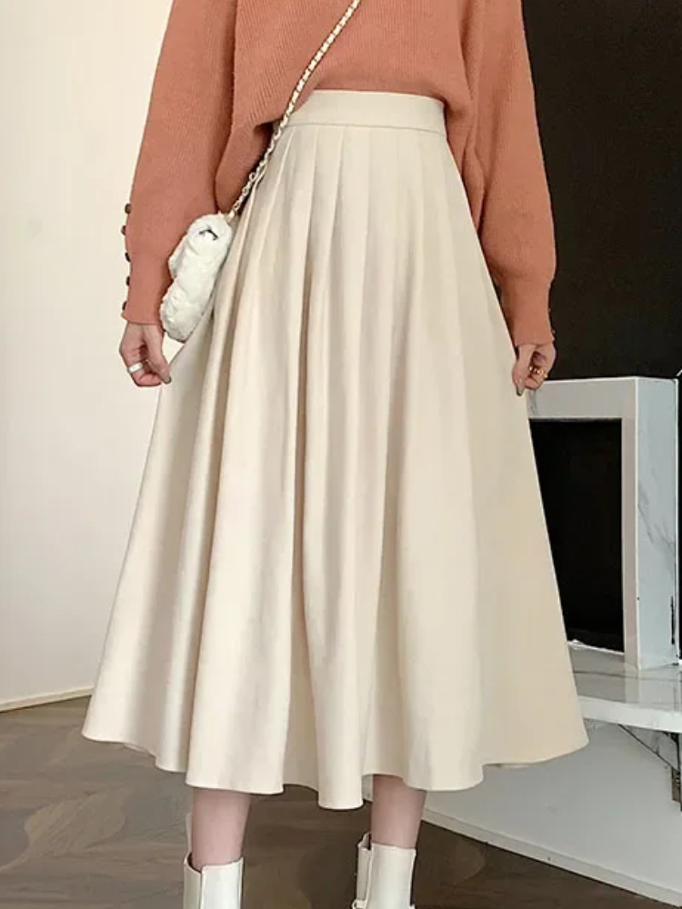Women's Vintage Pleated Skirt  - огляд і ціна Street Fashion Korean Girl