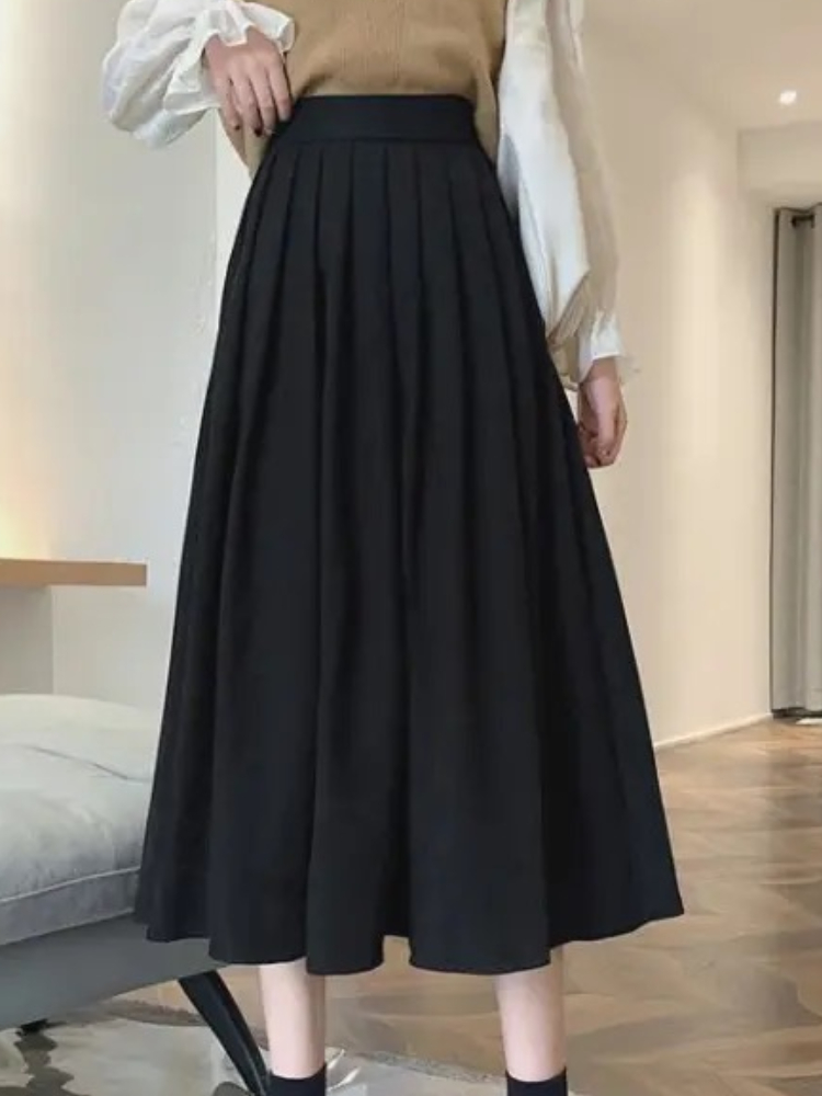 Women's Vintage Pleated Skirt  - огляд і ціна Street Fashion Korean Girl