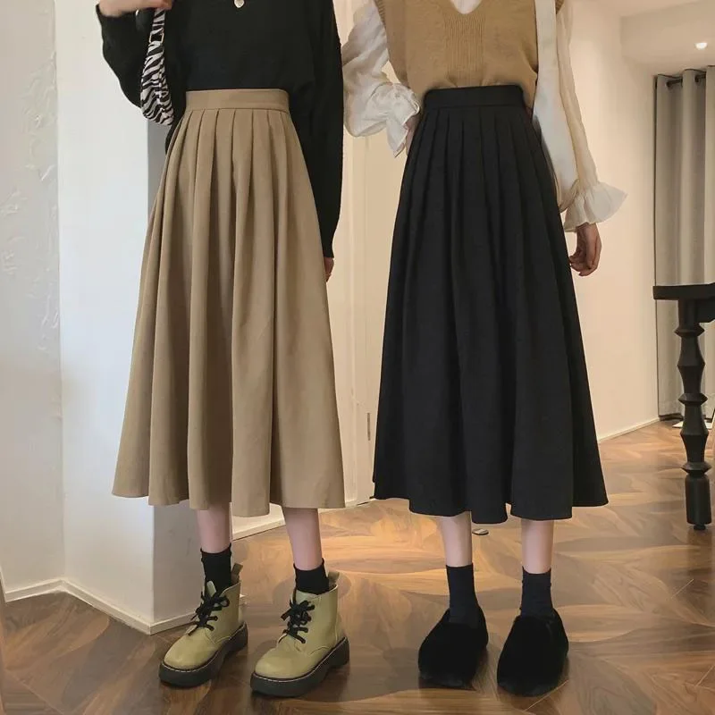 Women's Vintage Pleated Skirt  - огляд і ціна Street Fashion Korean Girl