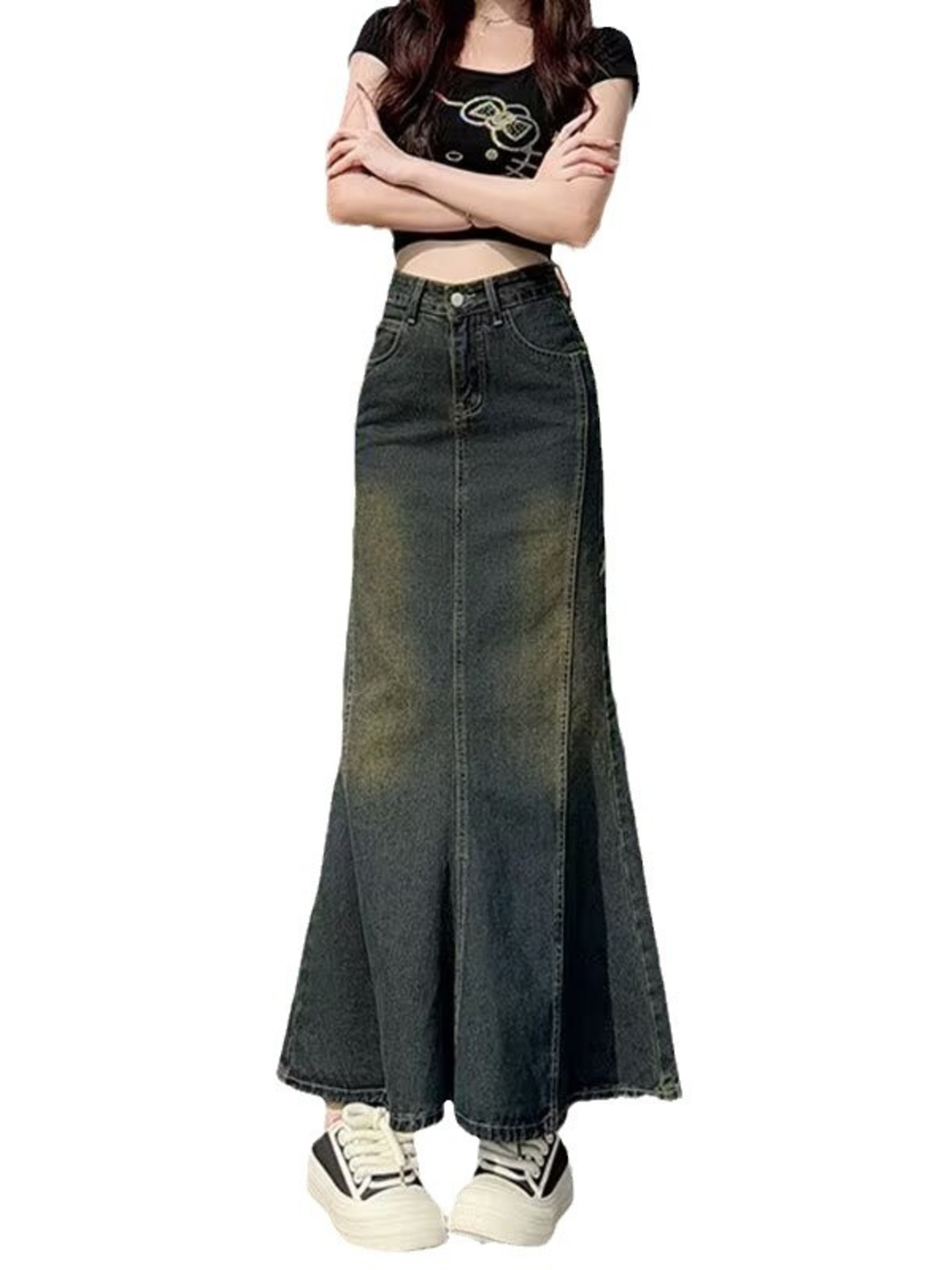 Women's Vintage Washed Denim M - огляд і ціна Street Fashion Jeans Women