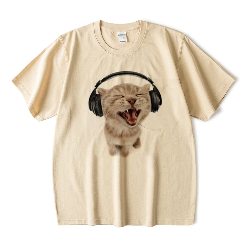 Women's cute cat printed short - огляд і ціна Fashion Street Cat