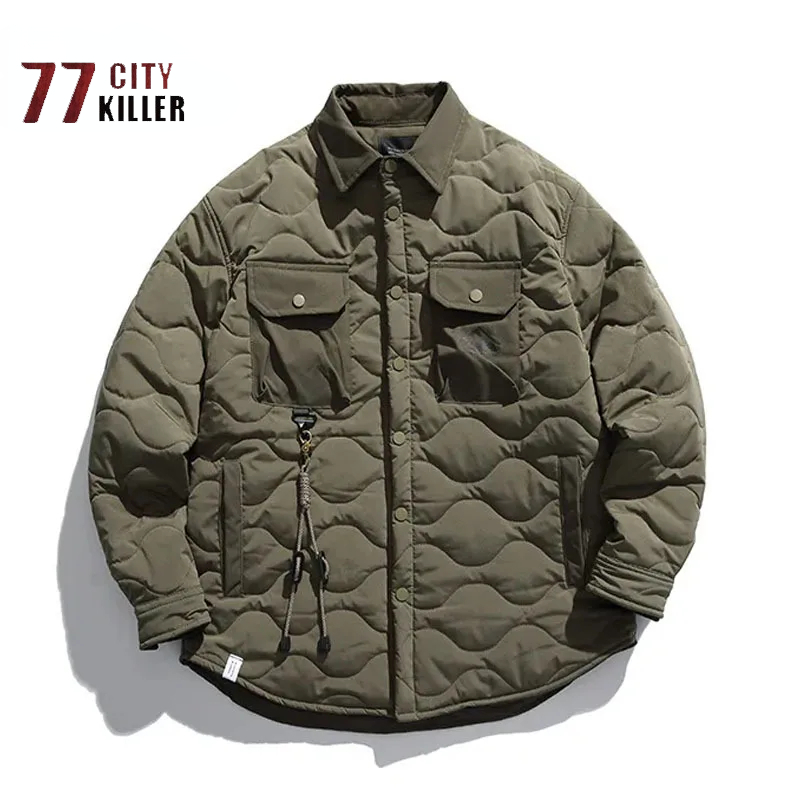 Vintage Cotton Jacket Men's Wi - огляд і ціна Street Fashion Erkek