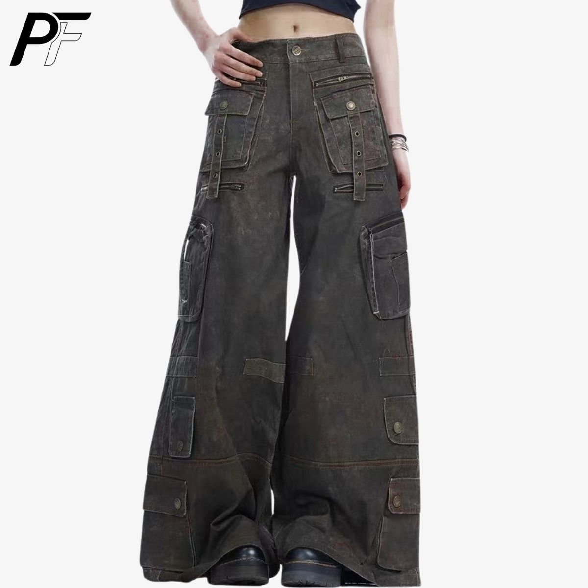 Grunge Techwear Wide Leg Cargo - огляд і ціна Cargo Pant Wide