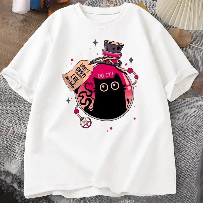 Evil Black Cat in The Bottle T - огляд і ціна Fashion Street Cat