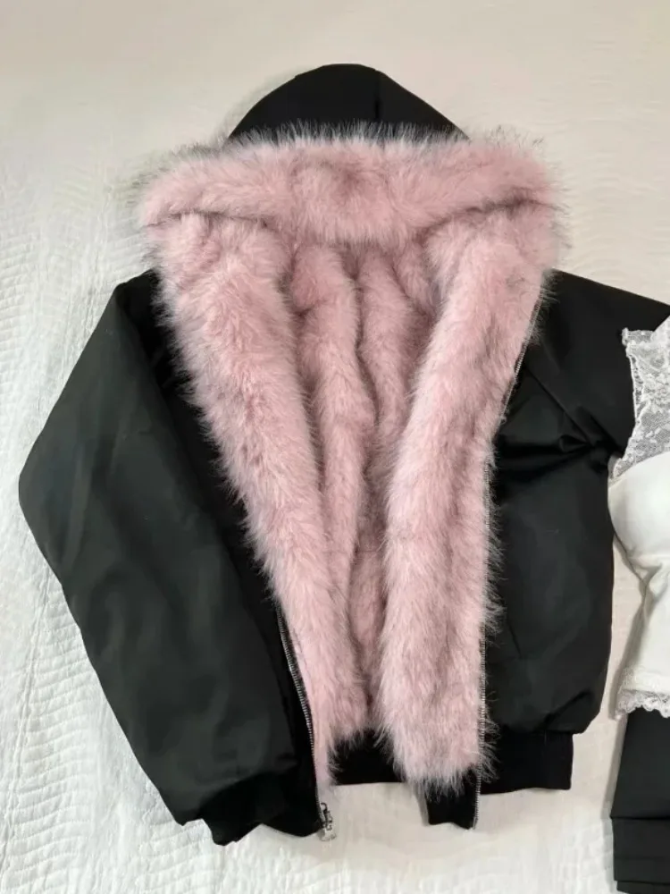 American Vintage Women's Fur P - огляд і ціна Street Fashion Korean Girl