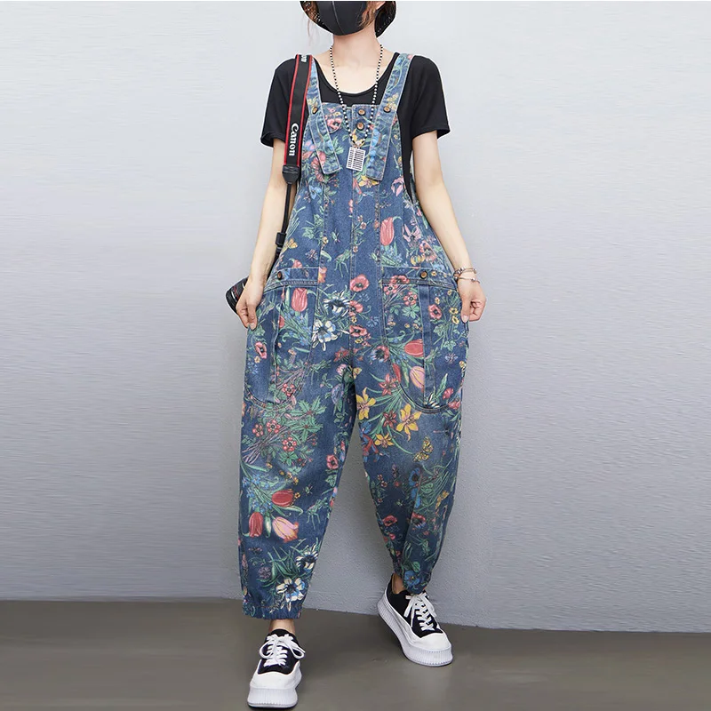 Casual Streetwear Print Floral - огляд і ціна Street Fashion Jeans Women