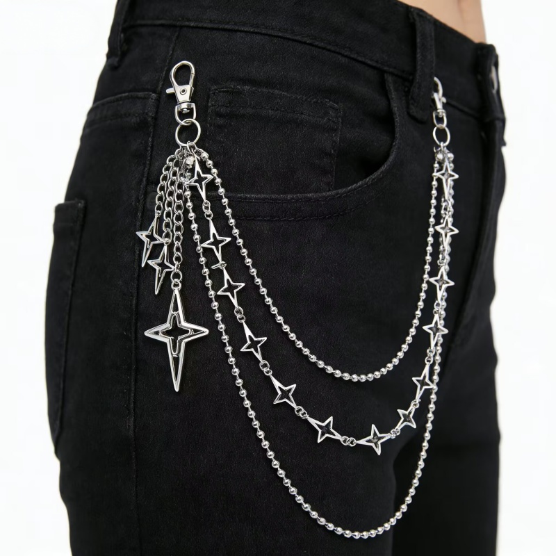 Women Punk Hip Hop Multilayer  - огляд і ціна Street Fashion Jeans Women